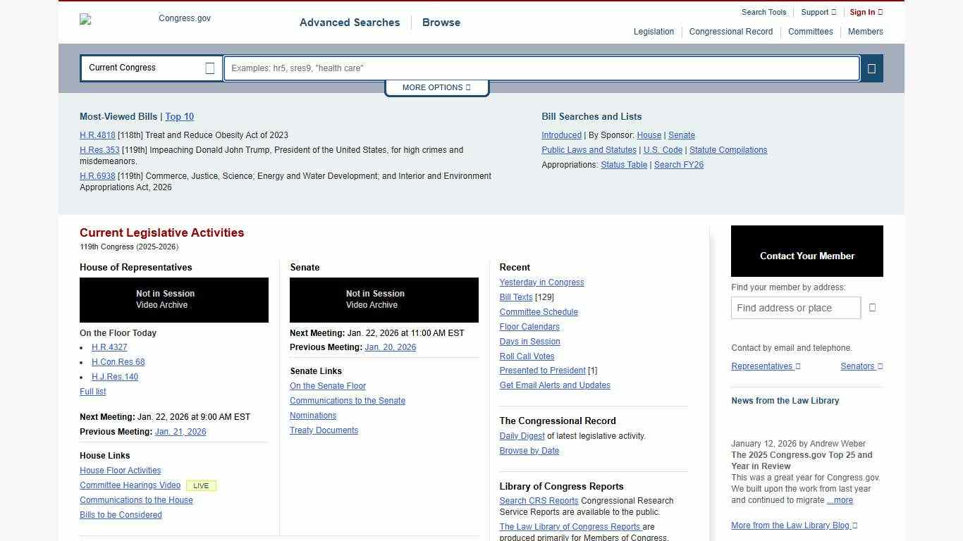 Congress.gov | Library of Congress